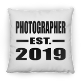 Photographer Established EST. 2019 - Throw Pillow