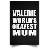 Valerie World's Okayest Mum - Poster Portrait