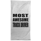 Most Awesome Truck Driver - Hand Towel