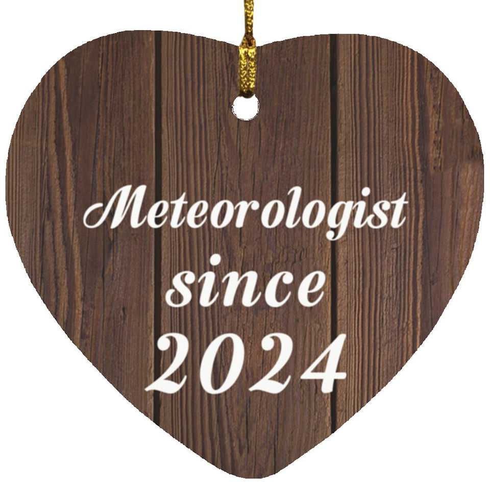 Meteorologist Since 2024 - Heart Ornament D