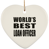 World's Best Loan Officer - Heart Ornament