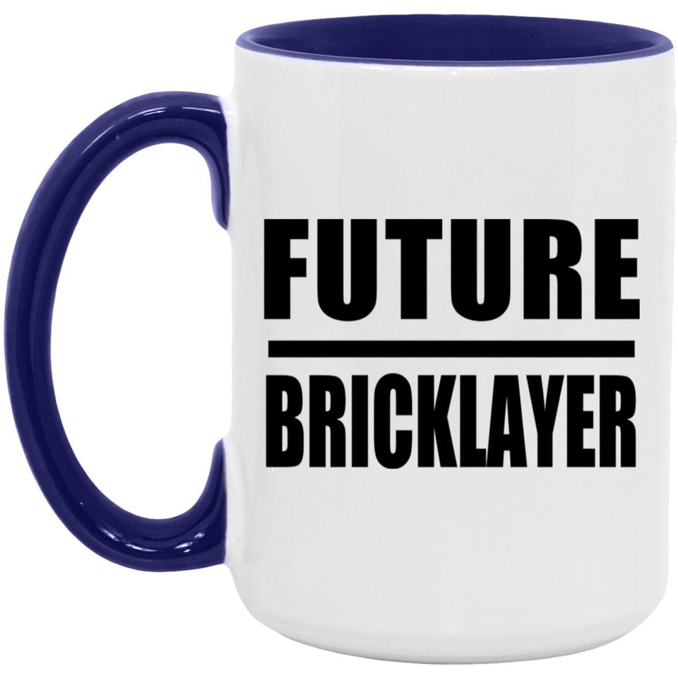 Future Bricklayer - 15oz Accent Mug Purple