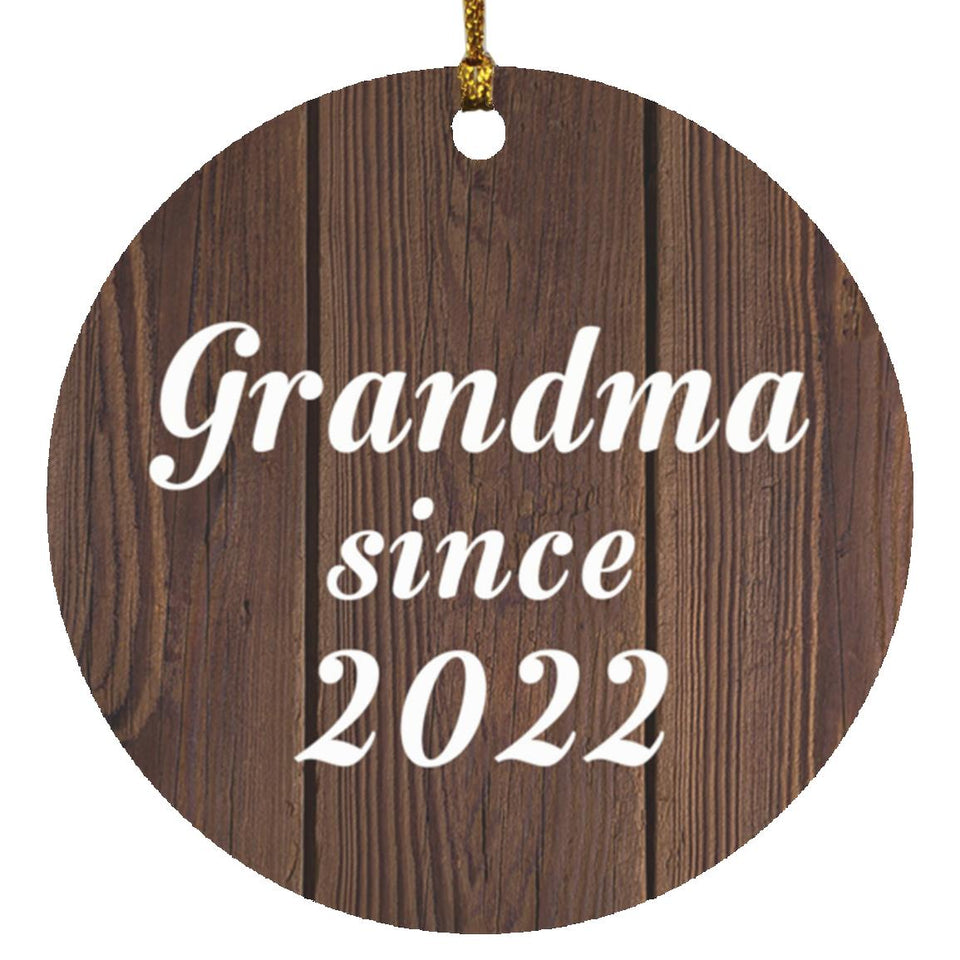 Grandma Since 2022 - Circle Ornament D