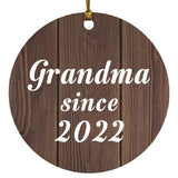Grandma Since 2022 - Circle Ornament D
