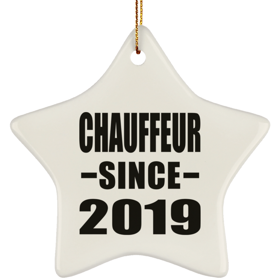 Chauffeur Since 2019 - Star Ornament