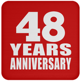 48th Anniversary 48 Years - Drink Coaster