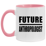 Future Anthropologist - 11oz Accent Mug Pink