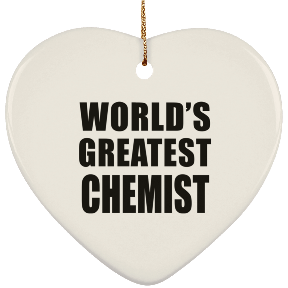 World's Greatest Chemist - Heart Ornament