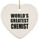World's Greatest Chemist - Heart Ornament