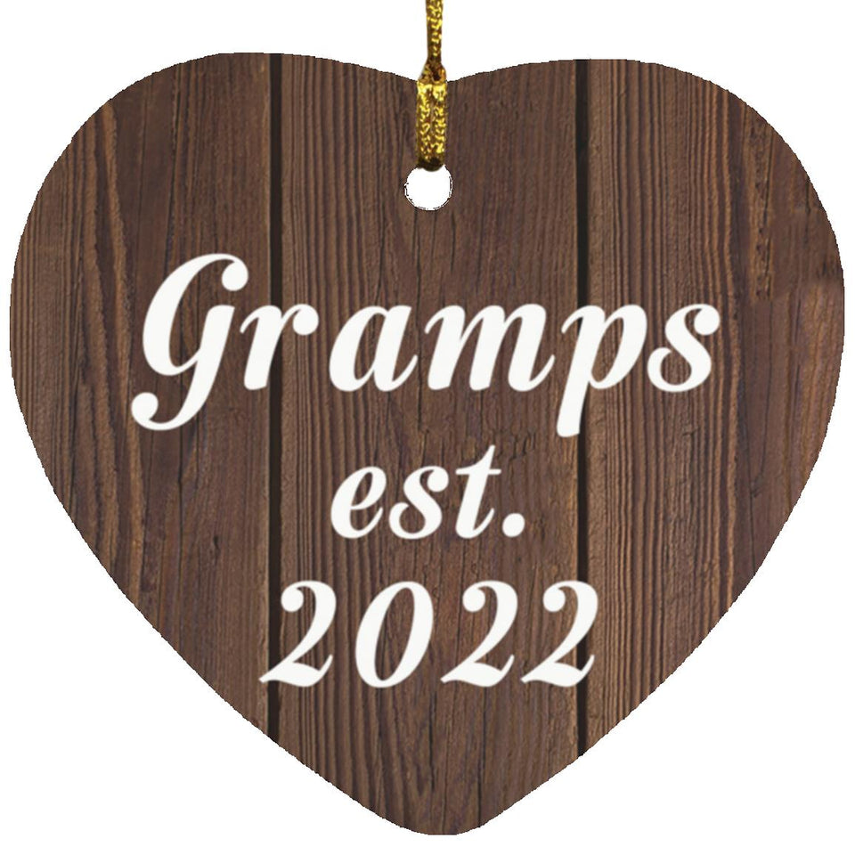Gramps Established EST. 2022 - Heart Ornament D