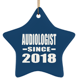 Audiologist Since 2018 - Star Ornament