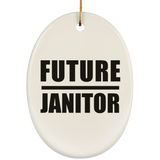 Future Janitor - Oval Ornament