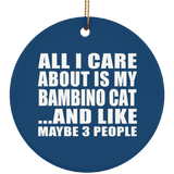 All I Care About Is My Bambino Cat - Circle Ornament