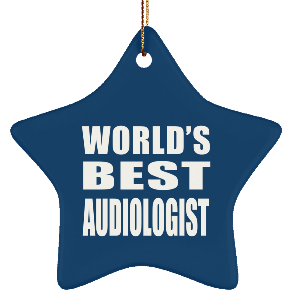 World's Best Audiologist - Star Ornament