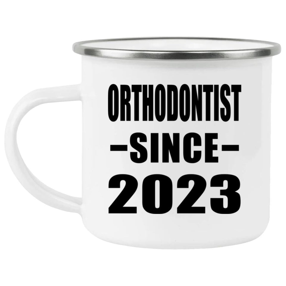 Orthodontist Since 2023 - 12oz Camping Mug