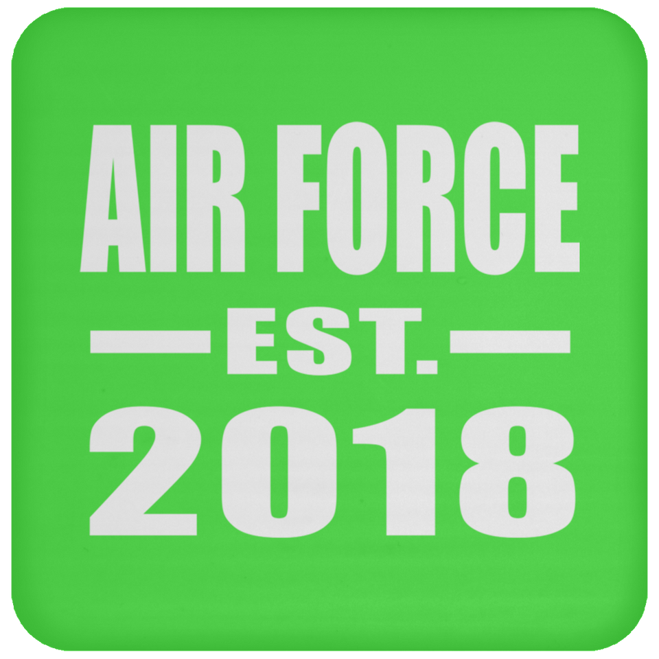 Air Force Established EST. 2018 - Drink Coaster