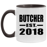 Butcher Established EST. 2018 - 11oz Accent Mug Black