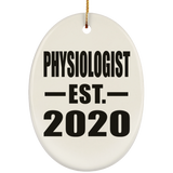 Physiologist Established EST. 2020 - Oval Ornament