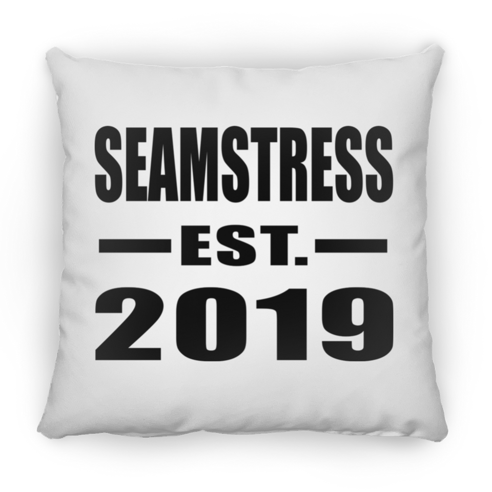 Seamstress Established EST. 2019 - Throw Pillow