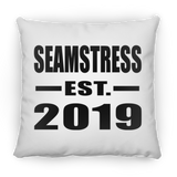 Seamstress Established EST. 2019 - Throw Pillow
