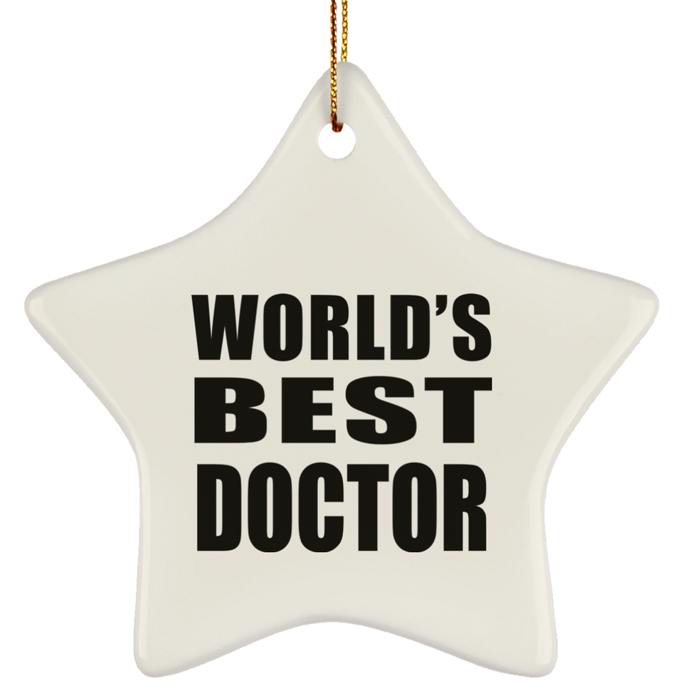 World's Best Doctor - Star Ornament