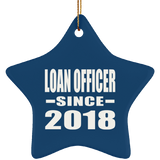 Loan Officer Since 2018 - Star Ornament