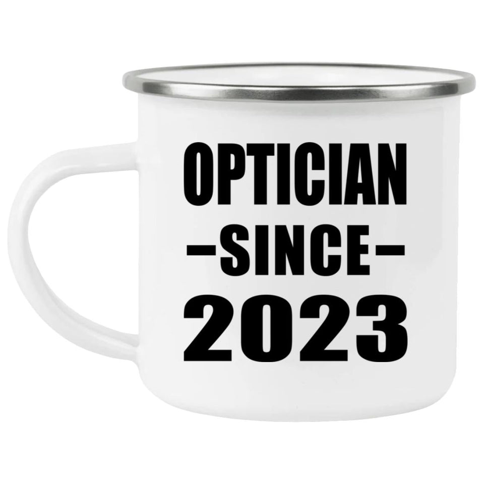 Optician Since 2023 - 12oz Camping Mug