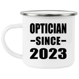Optician Since 2023 - 12oz Camping Mug