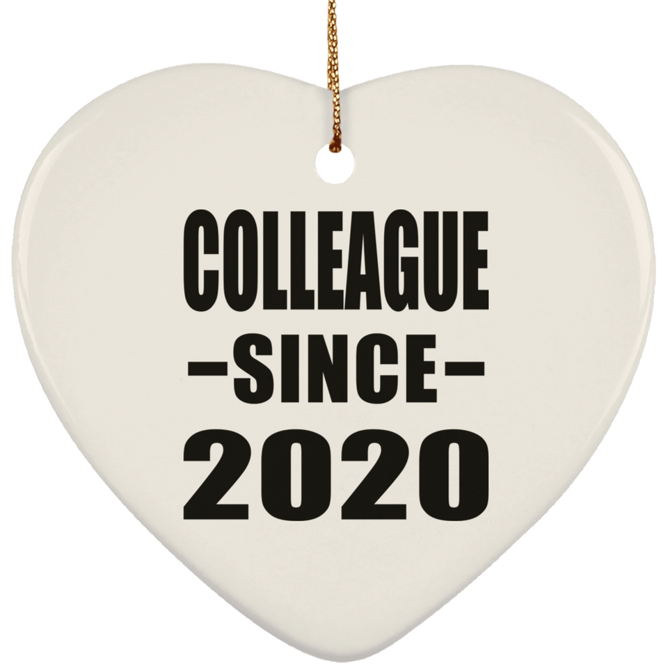 Colleague Since 2020 - Heart Ornament