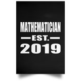 Mathematician Established EST. 2019 - Poster Portrait