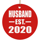Husband Established EST. 2020 - Circle Ornament