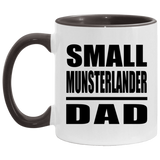 Small Munsterlander Dad - 11oz Accent Mug Black