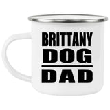 Brittany Dog Dad - 12oz Camping Mug