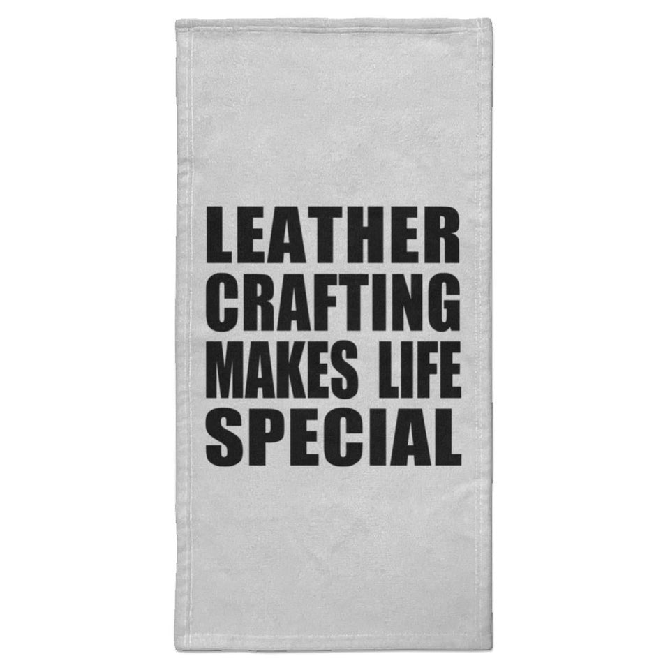 Leather Crafting Makes Life Special - Hand Towel