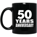 50th Anniversary 50 Years - 11 Oz Coffee Mug Black