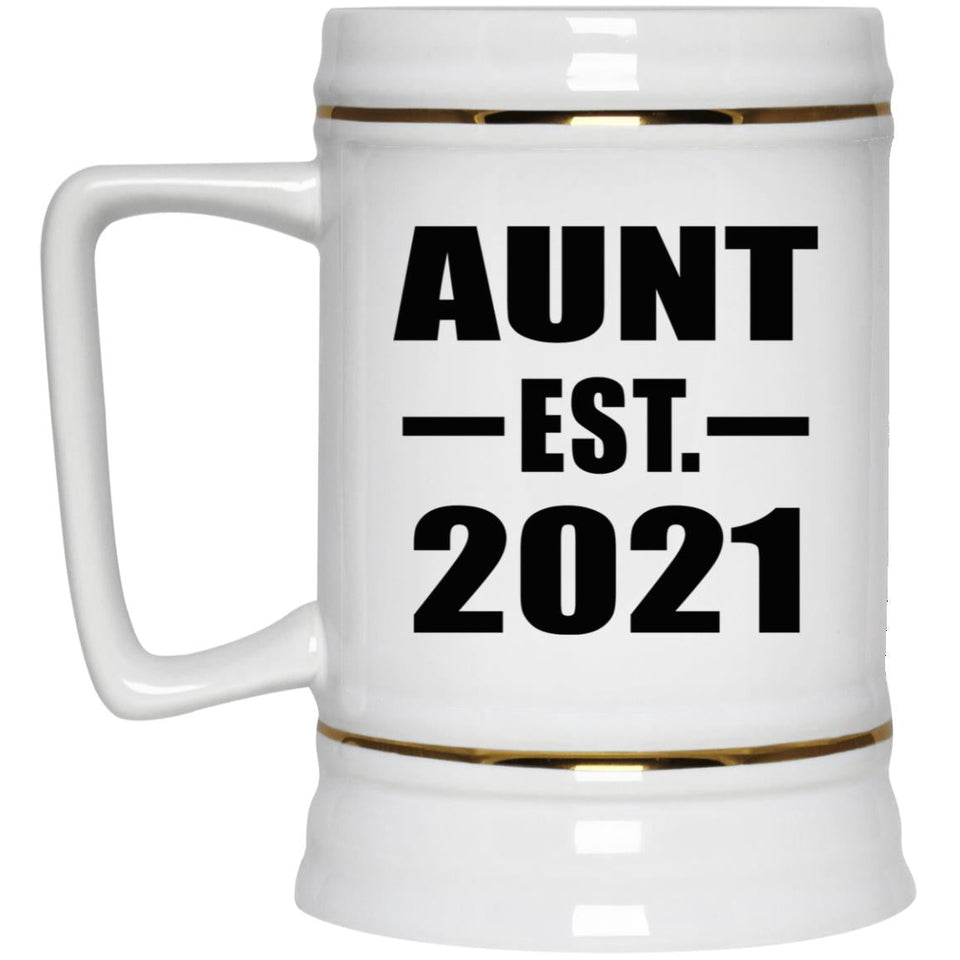 Aunt Established EST. 2021 - Beer Stein