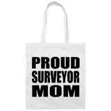 Proud Surveyor Mom - Tote Bag White