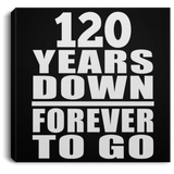 120th Anniversary 120 Years Down Forever to Go - Canvas Square