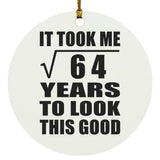 8th Birthday Took Square Root of 64 Years To Look Good - Circle Ornament