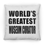 World's Greatest Museum Curator - Throw Pillow