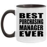 Best Purchasing Manager Ever - 11oz Accent Mug Black