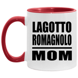 Lagotto Romagnolo Mom - 11oz Accent Mug Red