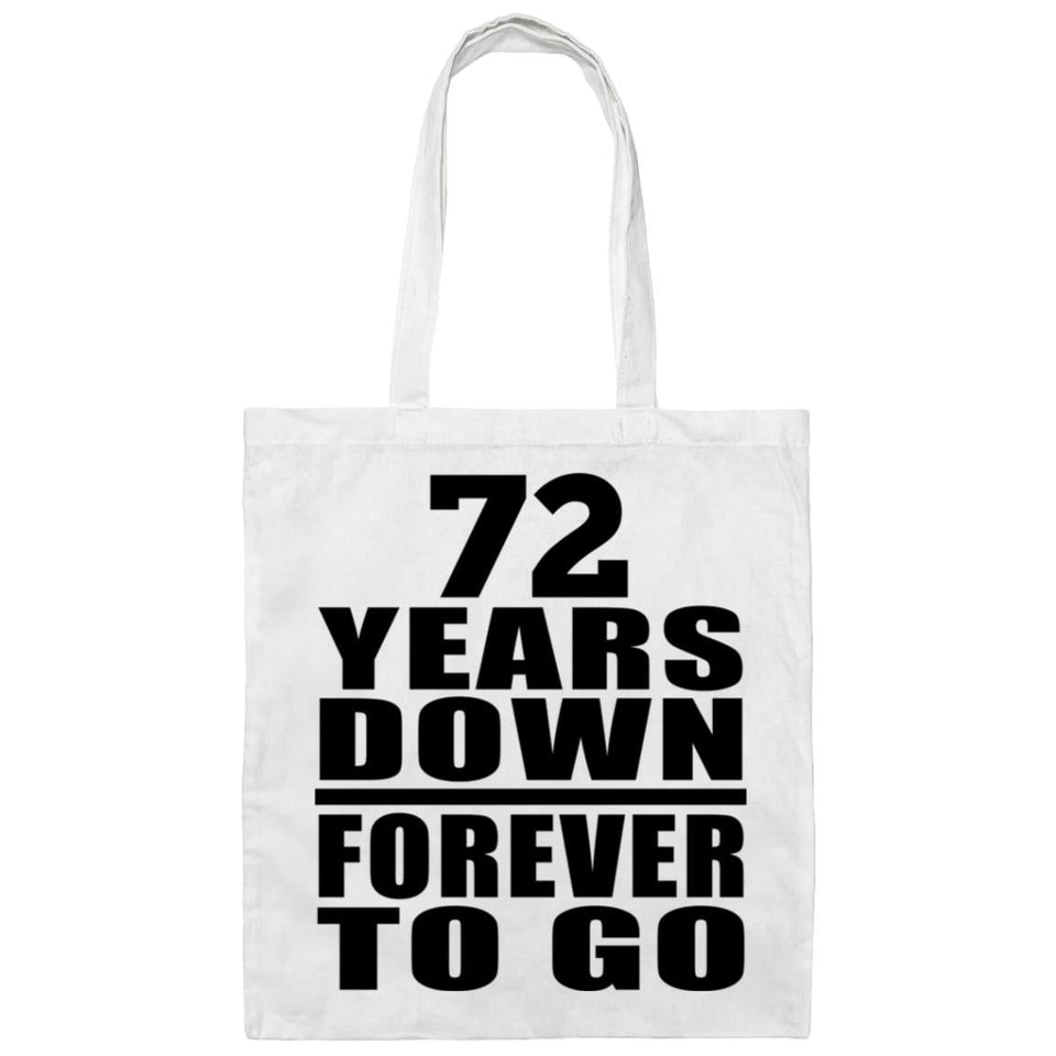 72nd Anniversary 72 Years Down Forever to Go - Tote Bag White