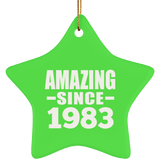 41st Birthday Amazing Since 1983 - Star Ornament