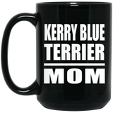 Kerry Blue Terrier Mom - 15oz Coffee Mug Black