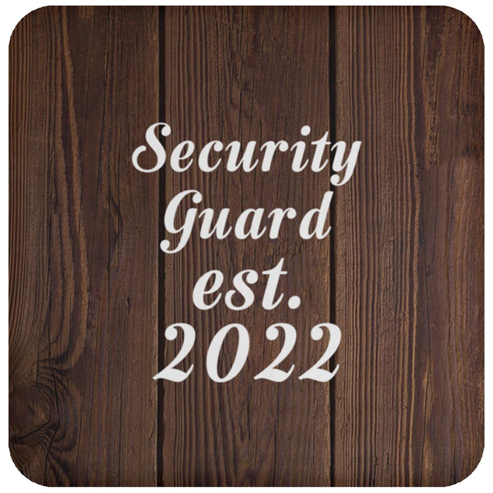 Security Guard Established Est. 2022 - Drink Coaster D