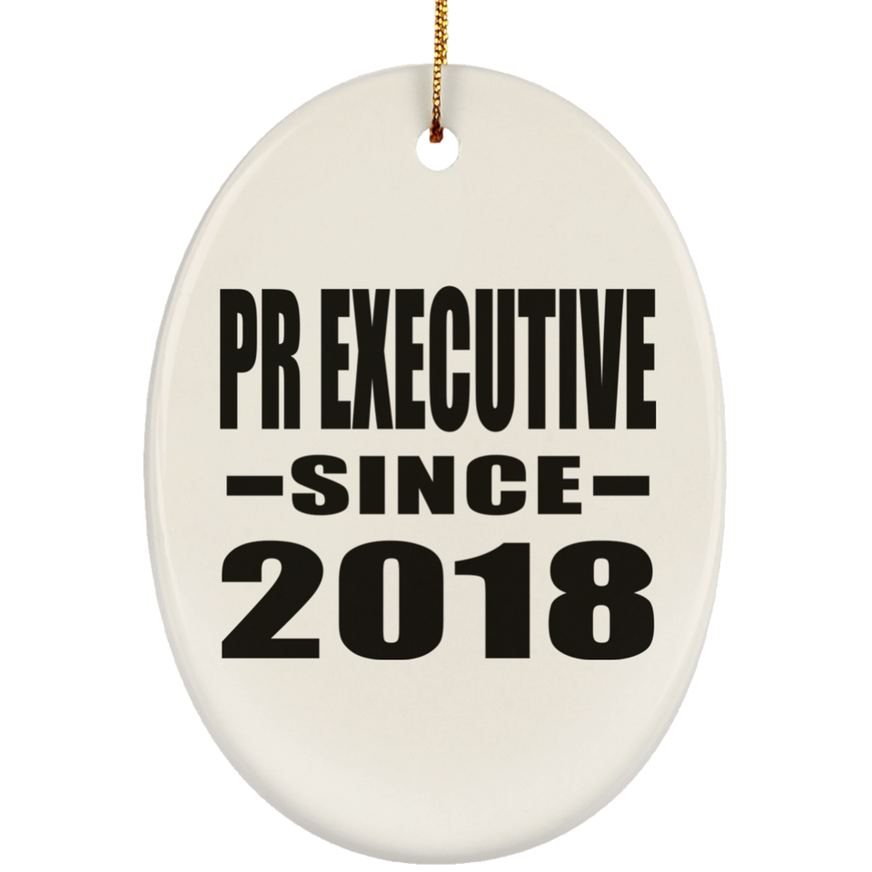 Pr Executive Since 2018 - Oval Ornament