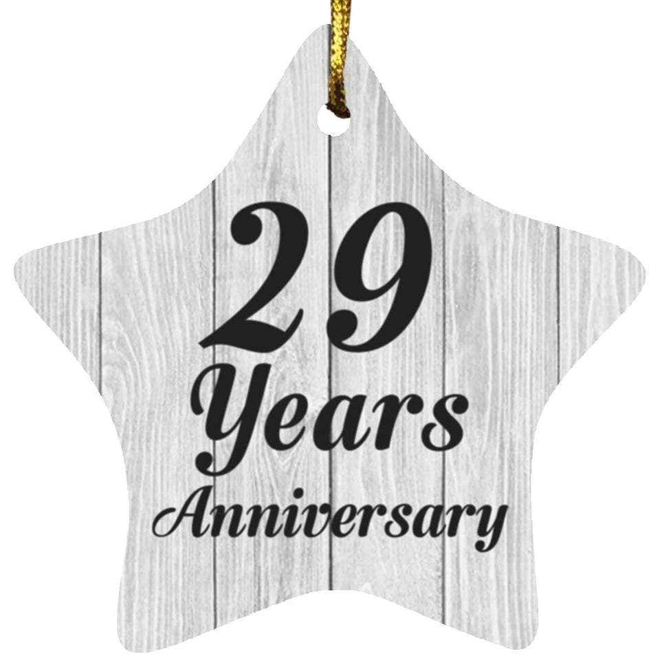 29th Anniversary 29 Years Anniversary - Star Ornament F