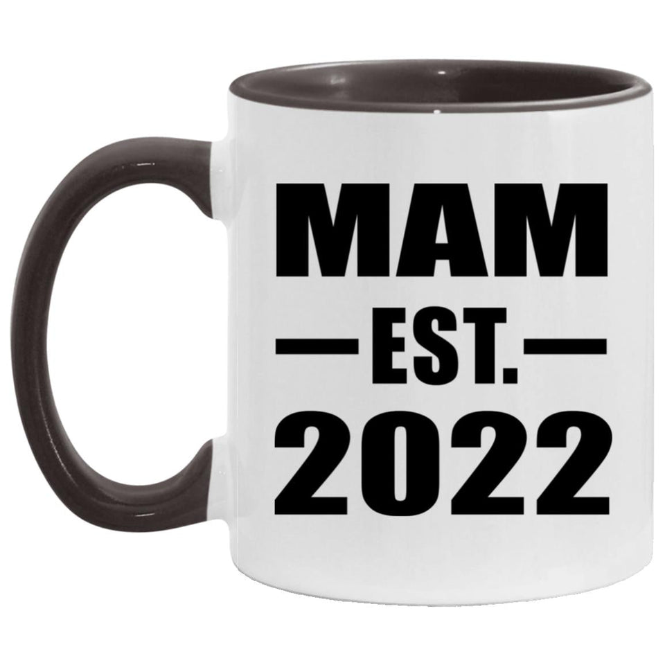 Mam Established EST. 2022 - 11oz Accent Mug Black