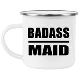Badass Maid - 12oz Camping Mug